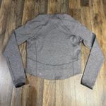 Lululemon  Hill And Valley Mock Neck Long Sleeve Top Size 6 Heathered Slate Crop Photo 6