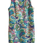 RN Studio by Ronni Nicole Women’s Size 16 Bright Multicolor Paisley Shift Dress Blue Photo 0