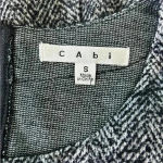 CAbi  black, white, and grey speckle tweed vest top in size small Photo 2