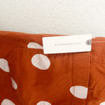 Anthropologie MAEVE x  | The Colette Wide-Leg Pants Linen Orange White Dot | 32 Photo 6