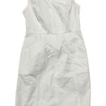 Boden White Cotton Blend Sheath Dress Classic Minimalist Timeless Size 4 Photo 0