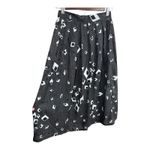 Greenwich Square Vintage Abstract Geometric Midi Skirt Rayon Made USA 9/10 Black Size undefined Photo 2