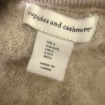 cupcakes & cashmere Geometric Knit Cardigan in Cream and Brown Size L Photo 6