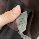 Calvin Klein Brown Sheath Faux Suede Mini Dress Crew Neck Short Sleeve Career 8 Photo 4