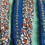 White Birch  Blue and Orange Floral Dress Photo 1