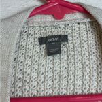 Aerie Woman’s Thick Chunky Knit Cream Coquette Cardigan Cozy Sweater Sz Medium Photo 2