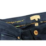 Ted Baker NAVY BLUE JEANS SIZE 30 ROSE GOLD ZIPPER ANKLES Photo 2
