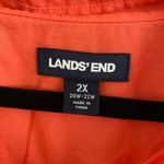 Lands' End  Coral‎ Button Down Top Size 2x Photo 8