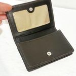 Coach  Brown Leather Card ID Case Snap Closure Slim Unisex Holder Photo 1