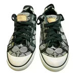 Coach Barrett II Monogram Signature C Black Gray Sneaker Size 7.5W Grey low top Photo 13