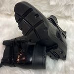 Black Shiny Ankle Rain Boots Size 10/41 B17B‎ Black Photo 10
