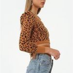 4SI3NNA Jackie Top Size XS NWT MSRP $98‎ Brown Photo 1