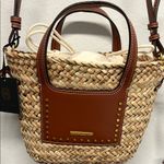 House of Harlow 1960 | Woven Bag w/ Removable Crossbody Strap Brown Photo 3