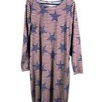LuLaRoe  Debbie Women's American Flag Long Dress Photo 0
