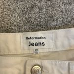 Reformation Charlie High Rise Jean shorts in vintage white Photo 3