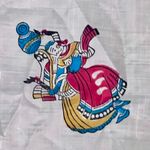Vintage Square Indian Dancers Silk Scarf 30.5” Red Photo 1