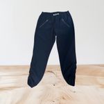 Athleta Navy Blue Aspire Ankle Pant Size 4 Joggers Track Pants Zip Pockets Photo 2