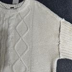 Free People  Dream Cable Crewneck Sweater Photo 5