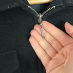 J.Crew black wool blend zippered shacket overshirt coat size L petite Photo 4