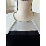 Elliatt  Black & White Capulet Cape Sheath Mini Dress Photo 2