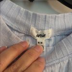 Aerie  Light Blue Ribbed Top Photo 1