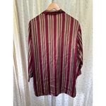 Victoria's Secret Victoria’s Secret Women's Stripe Button Down Silky Satin Sleep Shirt S Photo 2