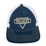 Miesfeld’s Meat Market Navy Blue and White Flat Brim Trucker Hat Adjustable Back Photo 12