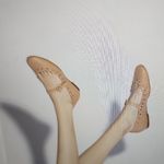 Larroude Blair Broderie Ballet Flat In Tan Leather Size 9.5 Photo 3