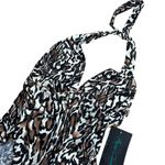 Aqua Green Women's Animal Print One Piece Halter Swimsuit - Size Large - NWT Photo 1
