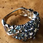 Natural Mint Garnet Sterling Silver 18k Yellow Gold Vermeil Ring Size 7 Green Photo 5