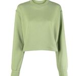 Apparis Isabel Cropped Sweatshirt Women’s Size Small Epson Green Organic Cotton Photo 0
