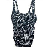 Lane Bryant Black & White Women's Bathing Suit Size 16 Padded Cups Photo 0