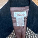 Worthington Vintage Wool Blend Blazer with Black Velvet Collar Dark Academia Photo 3