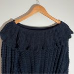 Free People  Crazy in Love Ruffle Off the Shoulder Sweater Photo 4