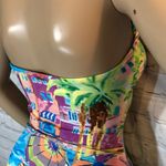 Anne cole  Beach Print 1 Piece Strapless Swimsuit S Photo 11