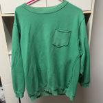 Aerie  Sweatshirt Crewneck Oversized Green Photo 0