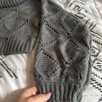 Impressions Grey  Cropped Sweater Photo 2