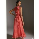 Anthropologie  Love The Label Ruffled V-Neck Maxi Dress Size S Photo 2