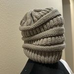 Grey and Black Satin Lined Beanie Gray Photo 5