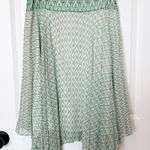Banana Republic Womens Y2K Silk Handkerchief Hem Midi Skirt Size 4 Fairy Indie Photo 0