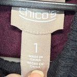 Chico's Mock Neck Pullover Sweater Abstract Print Long Sleeve Top Size 1 US M Photo 3