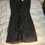 Olivia Matthers Polka Dot Black Midi Dress Size 6 Black Photo 0