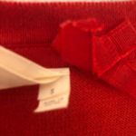 Anthropologie Cardigan Women’s Monogram Beaded Red Sweater Sz S EUC Photo 7
