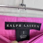 Ralph Lauren Black Label Pants Womens 2 Pink Flat Front Mid Rise Straight Leg Photo 4