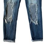 Vintage Reunion Rewash women's juniors 9 stretchy med wash ripped cuffed jeans Photo 4