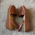 Kenneth Cole Reaction Luggage Brown Fine Glass Platform Wedge Sandals SIZE 8.5 Photo 6