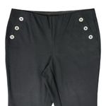 Alfani  Black Stretch Button Detail Bootcut Slacks Trousers size M Professional Photo 1