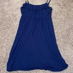 Forever 21  Navy Ruffled Tank Top Dress with Adjustable Straps Photo 1