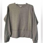 Johnny Was  Calme Seamed Oversized Women’s Grey Cotton Pull-Over Size Small Photo 0
