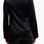 Free People  Midnight Satin Tie-Front Robe Photo 2